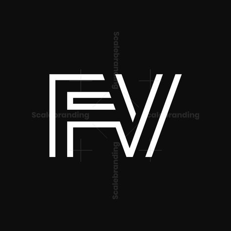 The FV initials logo is simple, minimalist and memorable. This logo is very easy to apply on various media of various sizes. Very suitable for any business with the initials FV. Fv Logo, Graphic Minimalist, Monogram Outfit, Initials Logo, Letter L, Logo Mockup, Letter D, Letter J, Letter R