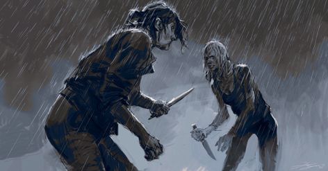 Ellie and Abby Final Battle Art - The Last of Us Part II Art Gallery Tlou Concept Art, Tlou Concept, Battle Art, Last Of Us Part 2, The Last Of Us2, Apocalypse Art, Final Battle, Last Of Us, Video Game Art