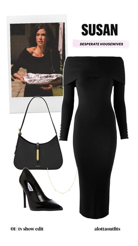 Get the look: Funeral outfit for Susan from Desperate Housewives Desperate Housewives Outfits, Desperate Housewives, The Pilot, Event Outfit, Rachel Zoe, Get The Look, I Dress, Pretty Dresses, Spring Outfits