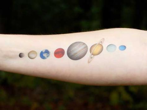 Astronomy Tattoo, Solar System Tattoo, Celestial Tattoo, Planet Tattoos, Galaxy Tattoo, Space Tattoo, Minimal Tattoo, Tattoo You, Moon Tattoo