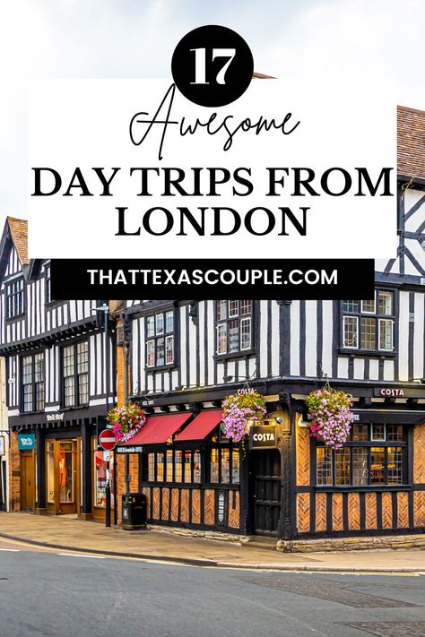 Planning a trip to London? Then you should really consider taking a day trip from London while you are there. This post outlines 15 great day trips from London for you to choose from! We have included Windsor Castle, Bath, Oxford, Stonehenge, Cotswold, Stratford Upon Avon, and more! England | things to do in London | things to do in England | towns to visit in England | things to do in United Kingdom | Best day trips from London | day trips from London by train | London day trips Visiting London, England Trip, Day Trips From London, United Kingdom Travel, Backpacking Europe, Things To Do In London, Europe Travel Guide, Europe Travel Destinations, Visit London