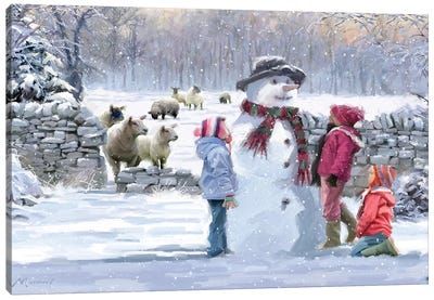 Richard Macneil, Galaxies Wallpaper, Snow Pictures, Watercolor Christmas Cards, Online Wall Art, Winter Art, Frames For Canvas Paintings, Christmas Watercolor, Large Art