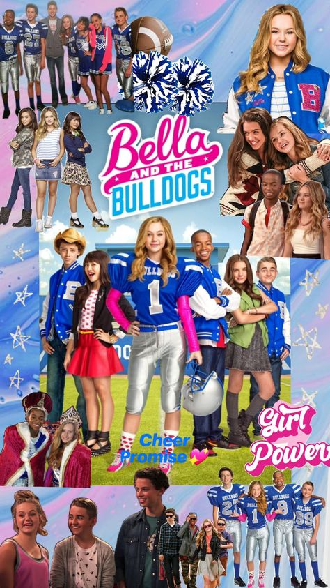 Bella And The Bulldogs💙💗 #BellaandtheBulldogs #TV #teennick Cursed Videos, Funny Cursed, Bella And The Bulldogs, Brec Bassinger, Child Hood, Bull Dogs, Cheer Girl, Movies Showing, Nickelodeon