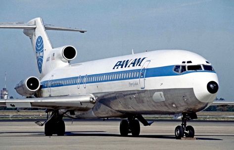 Pan Am 727-200 Boeing 727 200, Pan American Airlines, Vintage Airline Posters, Aviation Image, Air Carrier, Boeing 727, Boeing Aircraft, Vintage Planes, Air Plane