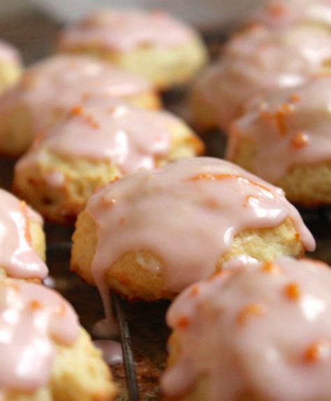 row of blood orange ricotta cookies Orange Ricotta Cookies, Ricotta Cheese Cookies, Whole Orange Cake, Orange Ricotta, Blood Orange Recipes, Lemon Ricotta Cookies, Ricotta Cookies, Orange Cookies, Cookies Pastry