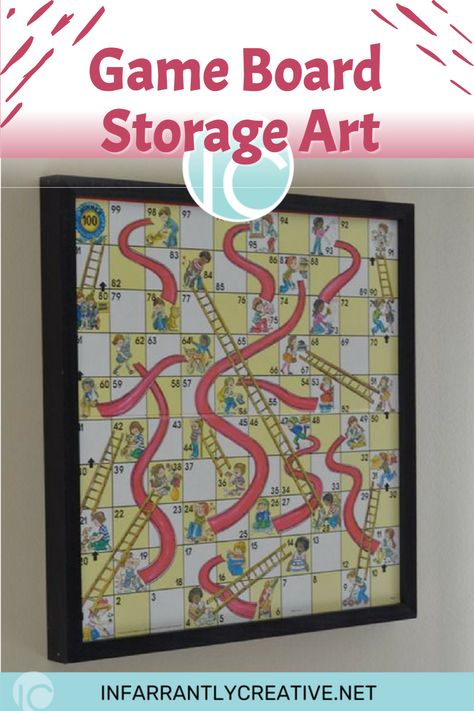 Do you have an old game board lying around that you don't know what to do with? Turn it into a unique art piece with this fun DIY craft project! Game Board Storage Art is a great way to give an old game board a new life while also creating an interesting, decorative piece of art to hang in your home. With just a few basic supplies and a little creativity, you'll be proud to show off the finished project. Read on to find out how to make your own game board storage art! Game Board Storage, Board Games Storage, Household Budgeting, Games Storage, House Management, Homemade Cleaner, Board Game Storage, Old Crates, Binder Printables