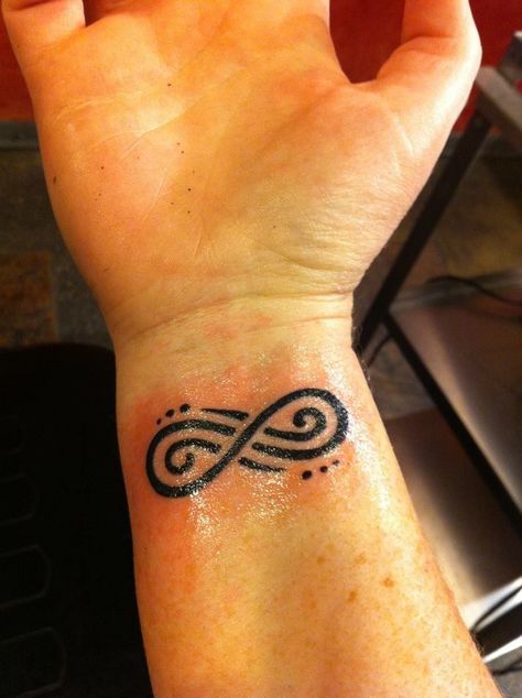 Infinity tattoo Masculine Infinity Tattoo, Infinity Tattoo Men, Infinity Tattoo For Men, Infinity Knot Tattoo, Infinity Tattoo Meaning, Men Finger Tattoos, Infinity Sign Tattoo, Leg Band Tattoos, Unique Infinity Tattoo