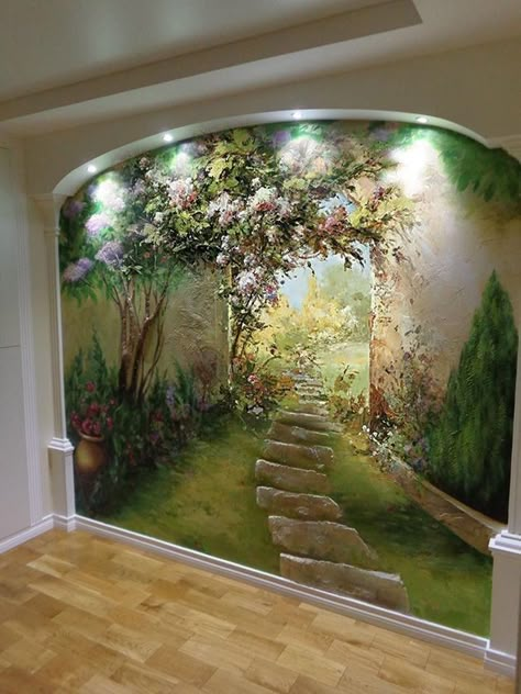 Front Wall Design, 3d Wall Painting, Garden Mural, Room Wall Painting, Bedroom Murals, Wall Painting Decor, Wall Murals Painted, Design Innovation, Mural Wall Art