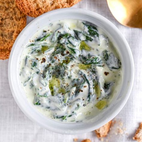 Spinach Dip Recipe - MattsfitChef Spinach Dip Cottage Cheese, Easy Spinach Dip Recipe, Fresh Spinach Dip, Volume Recipes, Macro Lunch, Cottage Cheese Spinach, Cheese Spinach Dip, Spinach Dip Cold, Homemade Spinach Dip