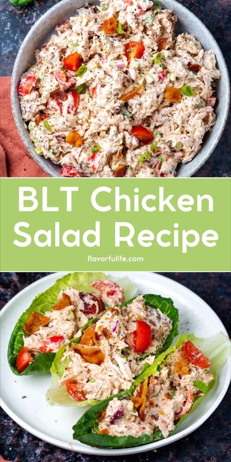 Experience the delightful fusion of classic BLT flavors with this healthy chicken salad recipe. Whether you’re filling lettuce wraps or crafting a hearty sandwich, this easy-to-make chicken salad is packed with protein, making it perfect for lunch or meal prep. Savor the irresistible combination of chicken and bacon in what could be your new favorite chicken salad recipe. Carrot And Parsnip Recipe, Healthy Blt, Blt Chicken Salad, Blt Chicken, Best Chicken Salad, Best Chicken Salad Recipe, Chicken Blt, Healthy Chicken Salad Recipe, Delicious Chicken Salad