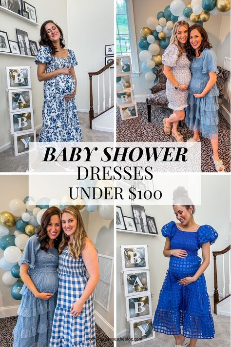 Baby Shower Dress With Boots, Dress To Wear For Baby Shower, April Baby Shower Outfits For Mom, Neutral Gender Reveal Outfit For Mom, Baby Shower Outfits For Mom Casual, Dresses For Baby Shower Guest, Blue Gender Reveal Outfit, Baby Shower Pregnancy Outfits, Outfit Baby Shower Mama Casual