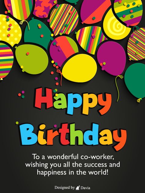 Happy Birthday Colleague, Birthday Ecard, Birthday Reminder, Anniversary Wishes, Birthday Stuff, Feeling Appreciated, Birthday Calendar, Cards Birthday, Birthday Greeting