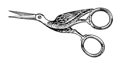 Free Vintage Image Bird Design Embroidery Scissors Clip Art | Old - Clip Art Library Scissors Drawing, Bird Design Tattoo, Sewing Tattoos, Sewing Clipart, Embroidery Tattoo, Vintage Scissors, Over The Garden Wall, Embroidery Scissors, Clip Art Vintage