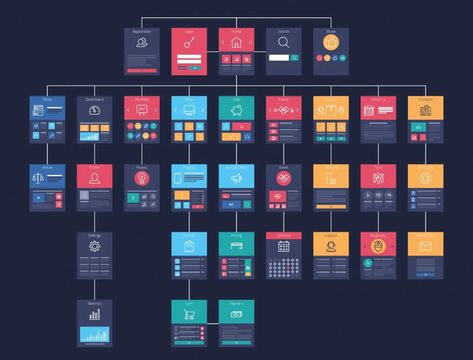 A Guide to Different Types of Website Structures | Adobe XD Ideas Hierarchical Structure, London Business School, Website Structure, Book Presentation, Seo Packages, Game Theory, Information Architecture, Ecommerce Site, Data Scientist