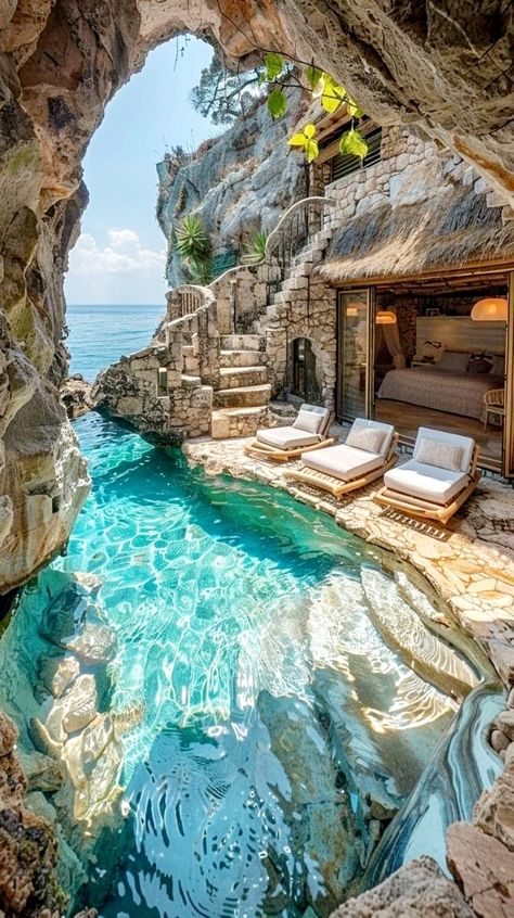 Dream Backyard Pool, Dream Bedroom Inspiration, Dream Life House, Pretty Landscapes, Exotic Places, Fantasy House, Dream Travel Destinations, Dream Holiday, Dream Backyard