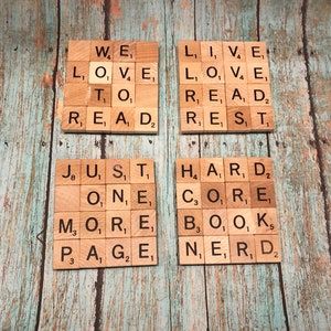 Scrabble Decorations, Scrabble Tile Crafts Diy, Word Crafts, Scrabble Christmas Ornaments, Scrabble Tiles Coasters, Scrabble Letter Crafts, Scrabble Christmas, Scrabble Coasters, Scrabble Art Frame