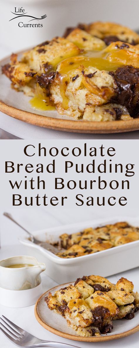 Bread Pudding Sauce, Bourbon Bread Pudding, Bourbon Butter, Images Of Chocolate, Impressive Dessert, Chocolate Bread Pudding, Bourbon Sauce, Homemade Snickers, Impressive Desserts