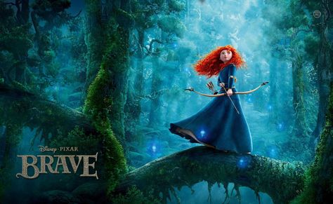 Brave Lighting Inspiration Disney Princess List, Disney Princess Films, Brave Wallpaper, Brave Movie, Disney Amor, Disneyland Nails, Brave Merida, Animation Disney, Princess Merida