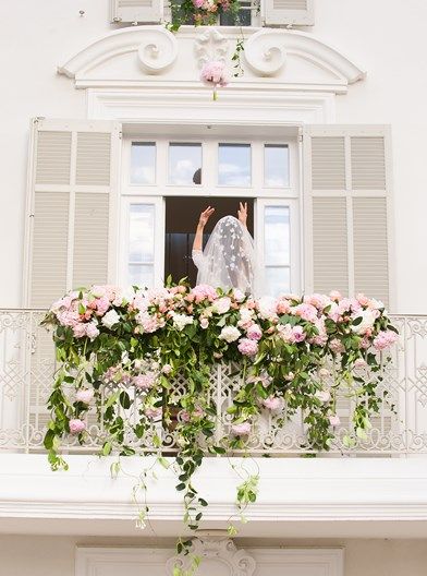 Weddings In France, Magical Island, Flower Garland Wedding, Balcony Flowers, Bouquet Toss, Farmhouse Wedding, Breathtaking Wedding, Luxury Weddings, The French Riviera