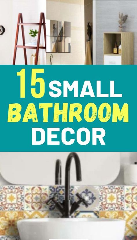 Finding small bathroom decor ideas that will make your whole bathroom look bigger is hard. Here are 19 elegant small bathroom decor ideas to try. #decorideas #bathroomdecor Small Bathroom Decor Ideas, Small Apartment Bathroom, Bathroom Counter Decor, Small Bathroom Renovation, Bathroom Decor Apartment, Counter Decor, Inspire Me Home Decor, Bathroom Decor Ideas, Small Bathroom Storage