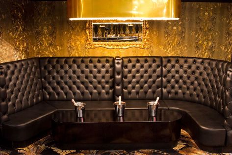 Social Distancing in the VIP at Outside Lands | The Bold Italic Leather Banquette Seating, Bar Lounge Room, Leather Banquette, Bench Seating Kitchen, Banquette Seating In Kitchen, Dining Room Bench Seating, Restaurant Booth, Corner Seating, Cafe Seating