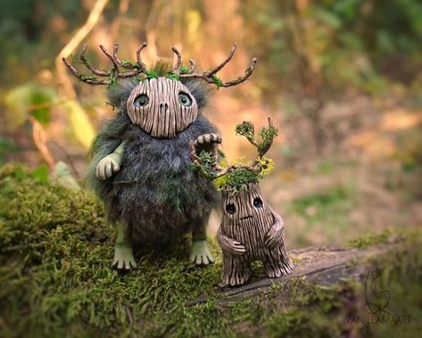 Little Forest, Nature Spirits, Forest Spirit, Fantasy Forest, Spirited Art, Forest Creatures, Woodland Creatures, Inspired By Nature, Creature Art