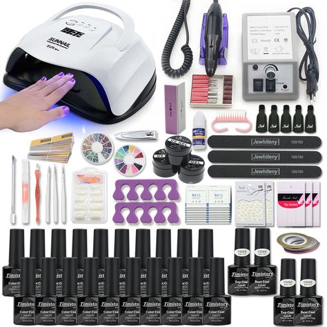 Nail Salon Nails, Nail Art Tool Kit, Nail Kits, Salon Nails, Nails Kit, Nail Tape, Gel Set, Acrylic Nail Kit, Gel Nail Kit