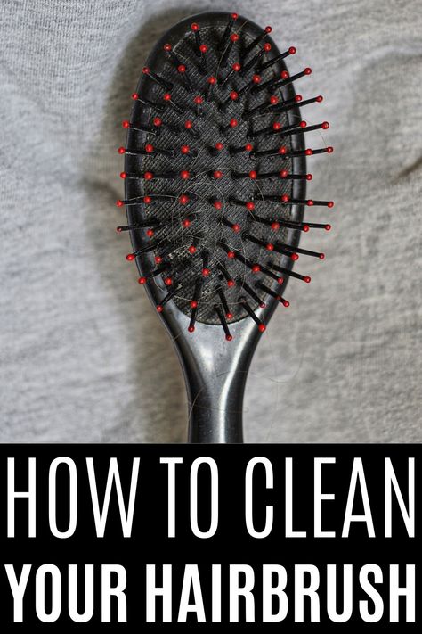 Learn how to clean your hairbrush to remove dirt, dead skin, and product buildup. Keep your scalp healthy by following these simple cleaning steps! How To Wash Brushes Hair, Clean Hair Brushes How To, How To Clean My Hair Brush, Clean Hairbrush Buildup, How To Clean A Hairbrush, How To Clean Hair Brushes, Clean Your Hairbrush, Clean Hairbrush, Curling Brush