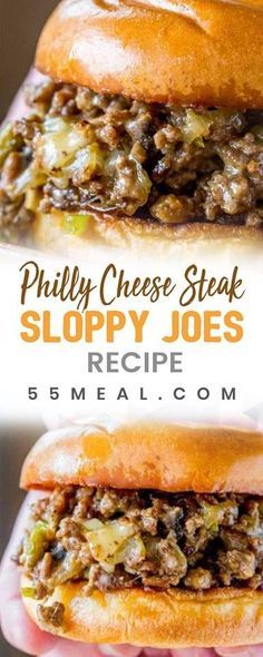 Philly Cheesesteak S Cheese Steak Sliders, Philly Cheese Steak Sloppy Joes, Cheese Steak Sloppy Joes, Cheesesteak Sloppy Joes, Philly Cheesesteak Sloppy Joes, Sloppy Joes Recipe, Cheese Steak, Philly Cheese, Philly Cheesesteak