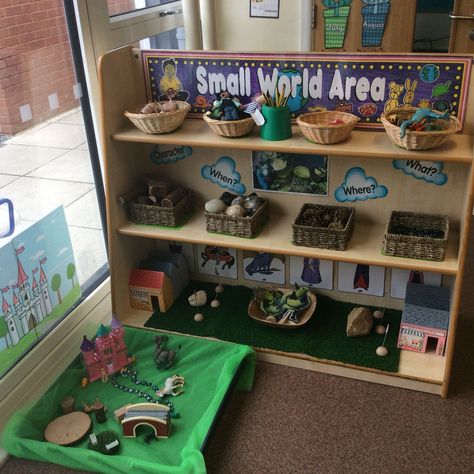 Small World Early Years, Small World Continuous Provision, Construction And Small World Area Eyfs, Small World Areas Eyfs, Small World Year 1, Eyfs Organisation Ideas, Eyfs Indoor Areas, Small World Area Early Years, Small World Ideas Eyfs