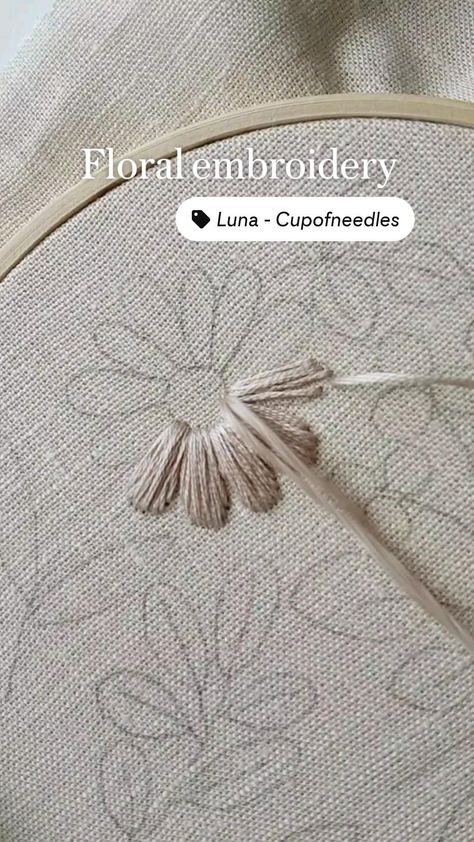 Floral embroidery Hand embroidery for beginners Hand Embroidery For Beginners, Projek Menjahit, Botanical Embroidery, Basic Hand Embroidery Stitches, Simple Hand Embroidery Patterns, Ribbon Embroidery Tutorial, Embroidery Lessons, Sewing Crafts Tutorials, Diy Embroidery Patterns