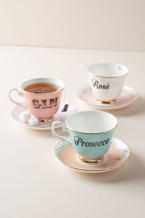 Slide View: 3: Yvonne Ellen Bevvie Cup & Saucer Shabby Chic Tea Party, Shabby Chic Tea, Gifts For Bridesmaids, Thoughtful Gifts For Her, Wedding Gifts For Bridesmaids, Best Gifts For Her, Cool Gifts For Women, Easy Christmas Diy, Quirky Gifts