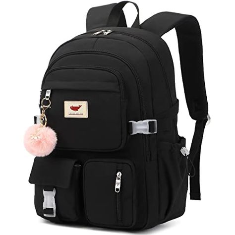 LXYGD Laptop Backpack 15.6 Inch Kids Elementary Middle High School Bag College Backpacks Anti Theft Travel Back Pack Large Bookbags for Teens Girls Women Students (Black) College Backpacks, High School Bags, Black School Bags, High School Backpack, School Bag College, Stylish School Bags, Bag College, Campus Backpack, School Campus