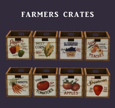 Leo 4 Sims: Farmers Crates • Sims 4 Downloads Sims 4 Farm Cc, Sims 4 Farm, The Sims 4 Pc, Hello March, Sims 4 Clutter, The Sims 4 Download, Sims 4 Cc Furniture, Best Sims, Sims 4 Build