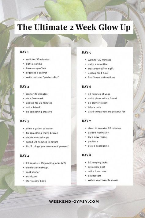 Sharing a list of daily tasks for the ultimate 2 week lifestyle glow up for your mind, body, and soul. A general boost to upgrade your vibe! Landscaping Hacks, Daglig Motivation, Self Care Bullet Journal, Vie Motivation, Get My Life Together, Healthy Lifestyle Inspiration, Daily Tasks, Glow Up Tips, Self Care Activities