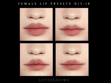 Sims 4 lip presets Sims 4 Face Presets Lips, Sims Cc Presets Eyes, Lip Presents Sims 4 Cc, Ts4 Cc Lip Presets, Sims Face Preset Cc, Lip Sliders Sims 4 Cc, Lip Sims 4 Cc, Ts4 Cc Lips Preset, The Sims 4 Cc Lip Presets