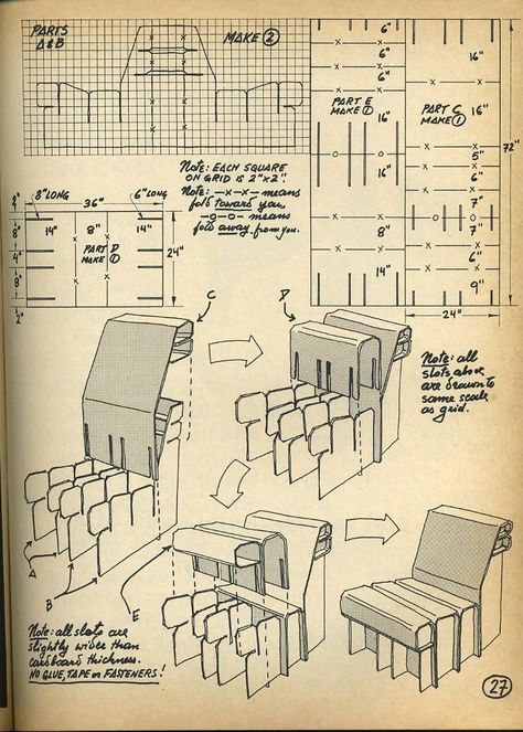 Cardboard Furniture Template, Cardboard Chair Design, Diy Cardboard Furniture Step By Step, Cardboard Furniture Design, Nomadic Furniture, Cardboard Template, Cardboard Chair, Cardboard Furniture Diy, Diy Furniture Chair