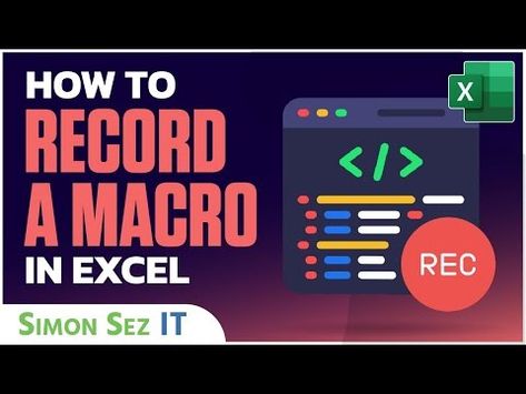 How to Record a Macro in Excel - The Beginner's Guide - YouTube Excel Macros, Excel Training, Microsoft Excel, Tutorial Video, Beginners Guide, The Basics, Microsoft, Mac