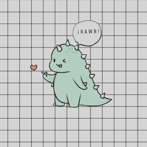 Wallpaper Dino, Dino Rawr, Random Wallpaper, Sketch Ideas, T Rex, Cute Wallpapers, Aesthetic Wallpapers, Gif, Sketch