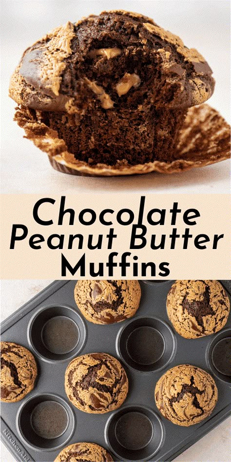 Peanut Butter Muffins Recipes, Chocolate Peanut Butter Muffins, Butter Muffins, Peanut Butter Muffins, Bakery Style Muffins, Moist Muffins, The Muffin Man, Muffin Tops, Muffins Recipes