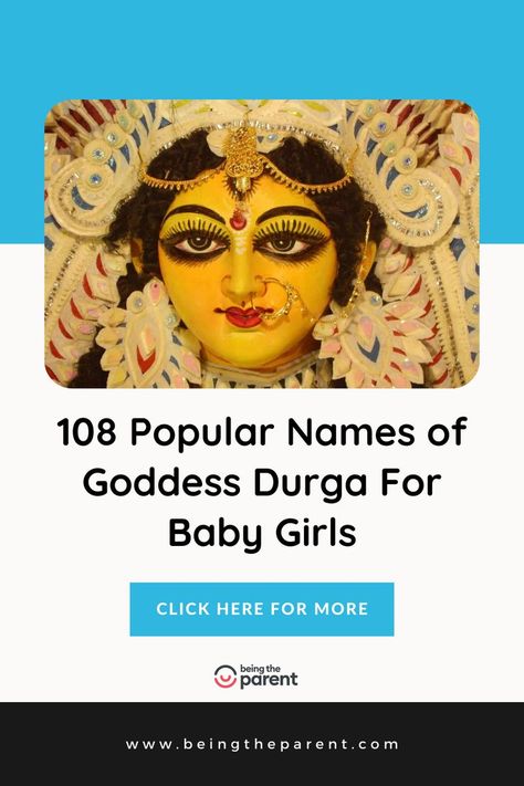 BABY GIRL NAME BASED ON GODDESS DURGA NAMES Goddess Names, Traditional Names, Female Power, Beautiful Names, Goddess Durga, Goddess Lakshmi, Durga Goddess, Names With Meaning, Cool Names