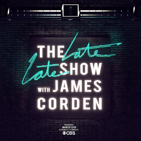 Luke James, Late Night Show, Late Late Show, Career Vision Board, James Corden, Late Night Talks, Motion Designer, The Late Late Show, Event Logo