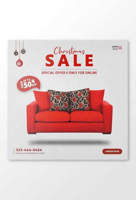 Christmas Sale Furniture Post#pikbest#templates Furniture Creative Ads, Christmas Graphic Design Inspiration, Furniture Social Media, Creative Ads Design, Furniture Post, Geometric Furniture, Christmas Graphic Design, Sale Furniture, Christmas Furniture