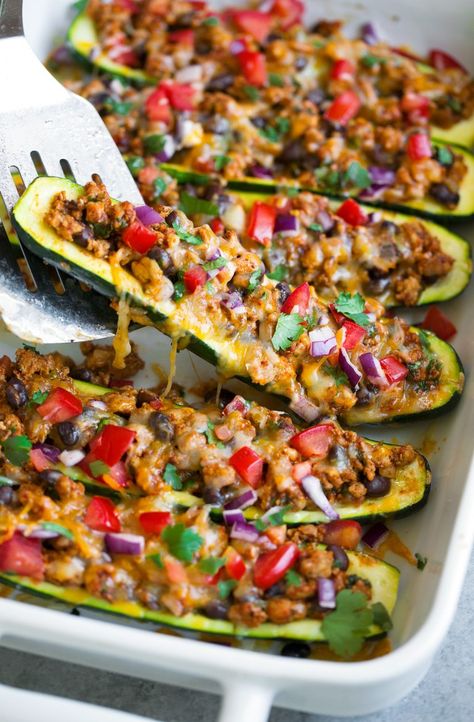 Taco Zucchini Boats, Taco Zucchini, Oven Roasted Zucchini, Cookies Banane, Zucchini Cookies, Zucchini Boat Recipes, Meal Rotation, Roast Zucchini, Stuffed Zucchini