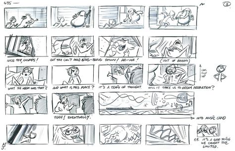 Storyboard Film, Story Boarding, Storyboard Examples, Pixar Animation Studios, Matt Jones, Pixar Animation, Storyboard Template, Storyboard Illustration, Thumbnail Sketches