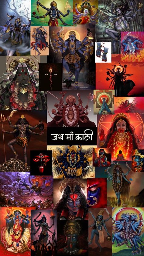 Indian God Aesthetic Wallpaper, Maa Durga Collage, Durga Wallpaper Aesthetic, Maa Kali Aesthetic Wallpaper, Durga Maa Wallpaper Aesthetic, Mahakali Aesthetic, Kali Mata Aesthetic, Kali Ma Wallpaper, Mahakali Wallpaper