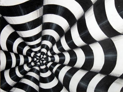 Op Art lesson Op Art Lessons, Opt Art, Illusion Drawings, Art Optical, Optical Art, Optical Illusions Art, Illusion Art, Art Lesson Plans, Cool Ideas