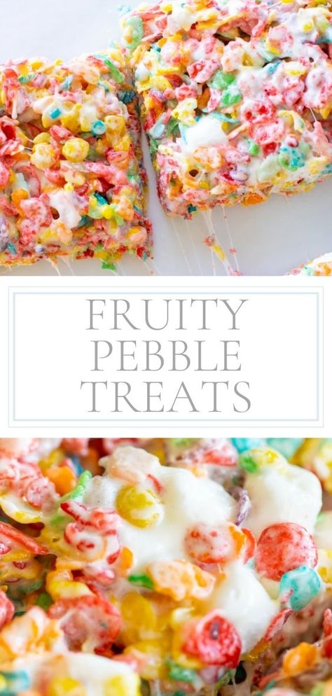 Fruity Pebbles Rice Crispy Treats Recipe, Fruity Pebble Treats, Fruity Pepples, Rice Crispies Recipe, Fruity Pebbles Treats, Crispy Treats Recipe, Rice Crispy Treats Recipe, Fruity Pebble, Fruity Pebbles Cereal