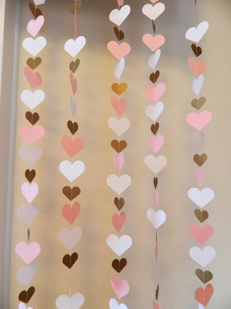 1st Birthday Heart Backdrop Pink and Gold by anyoccasionbanners Heart Curtain, Heart Backdrop, Minnie Mouse Decorations, Bride To Be Banner, Birthday Heart, Baby Backdrop, Idee Babyshower, Baby Shower Deco, Backdrop Birthday