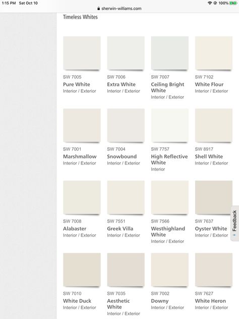 Off White Color Code Canva, Colour Thesaurus, White Colour Pantone, Ivory Pantone Colour Palettes, Pantone Cream Shades, Pantone Cream White, Crete House, Hall Paint Colors, Colour Shade Card